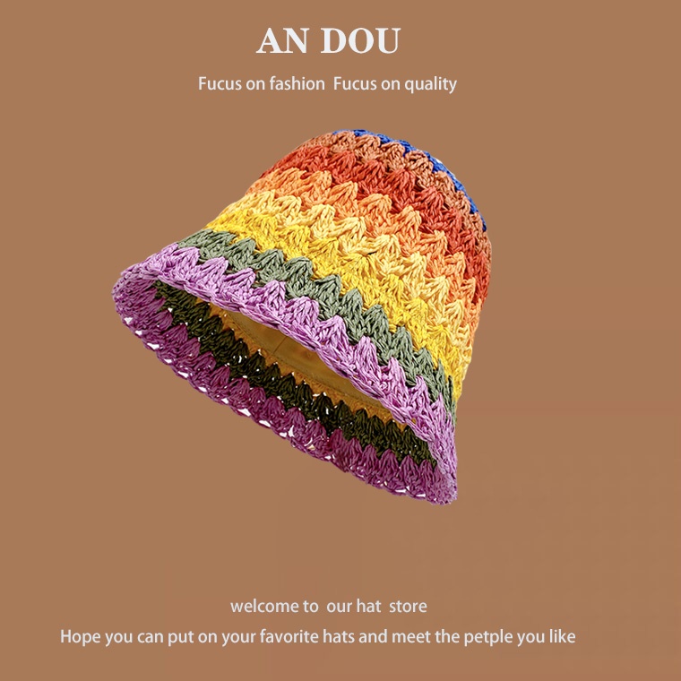 Nón Tai Bèo Đan Cói Thoáng Khí Thời Trang Mùa Hè Dành Cho Nữ