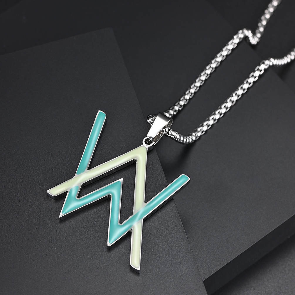 Vòng cổ Mặt Logo Alan Walker Phát Quang Độc Đáo Cho Nam