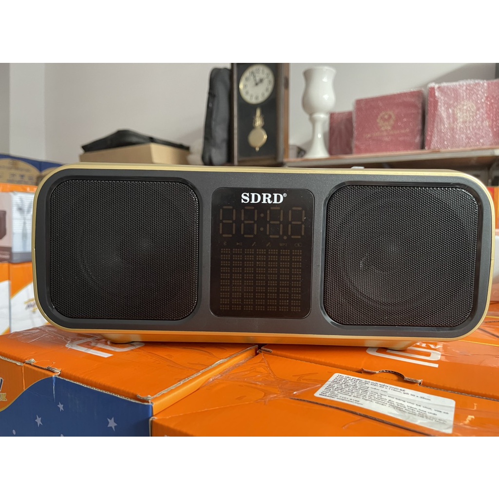 Loa karaoke bluetooth SD318 âm thanh hay, kèm 2 micro