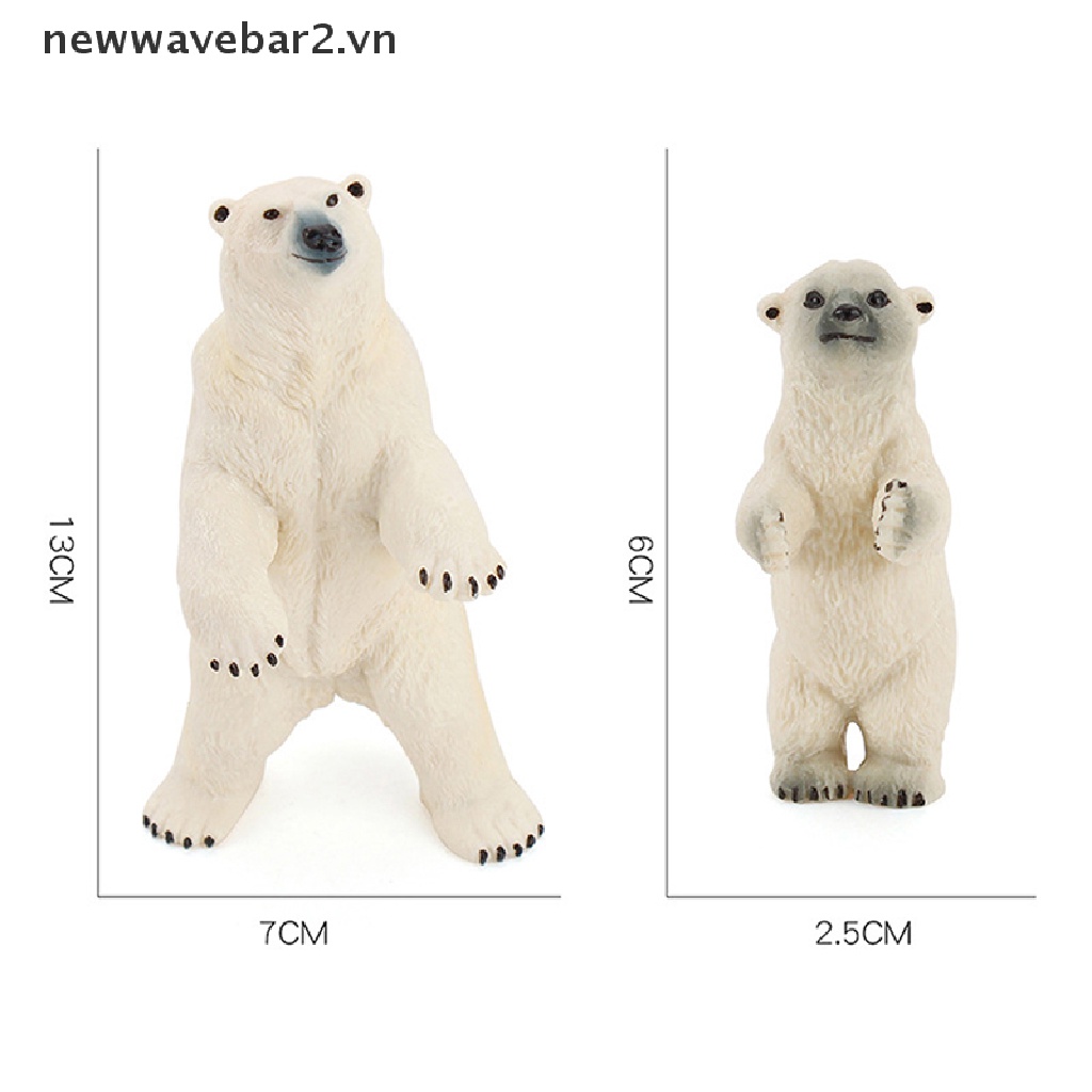 [Mới] Mô Hình Gấu Bắc Cực Đồ Chơi Cho Bé