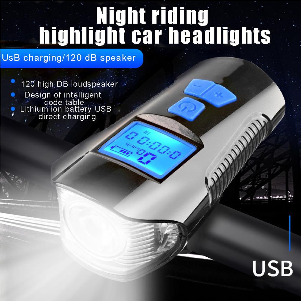 Còi Xe Đạp Leo Núi Chống Thấm Nước Tích Hợp Đèn Pin Tiện Dụng