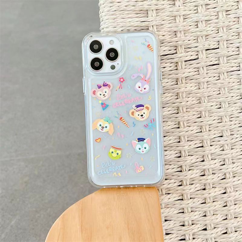 ✅Ốp Điện Thoại Mềm Hình Hoạt Họa Màu Trong Suốt ZQ9T Cho Apple iPhone 14 13Promax 12pro 13