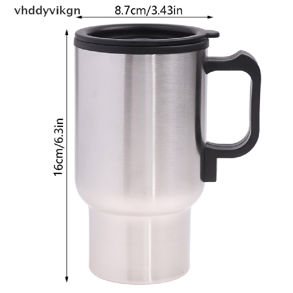 Ấm Đun Nước Bằng Thép Không Gỉ Cho Xe Hơi VHDD 12V 450ml