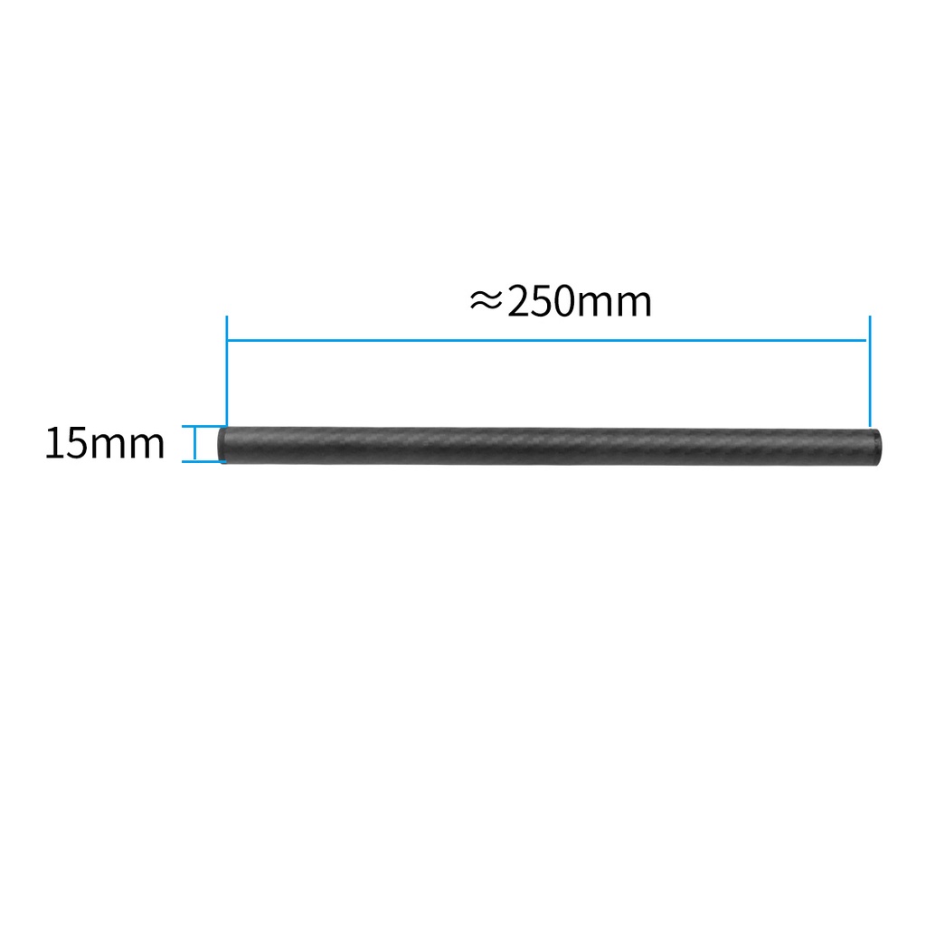 1 Thanh Trượt Bằng Sợi Carbon 10cm / 25cm / 30cm / 40cm Cho Camera Đường Kính 15mm