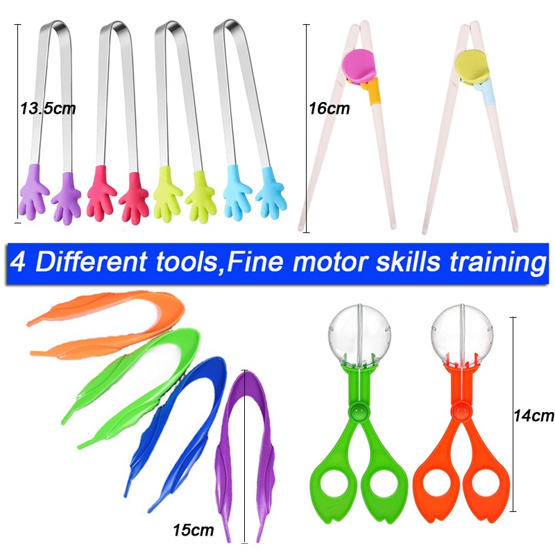 Kids Fine Motor Skills Clip Ball Toy Toddler Color Sorting Bowls Preschool Counting Montessori Early Learning Toys