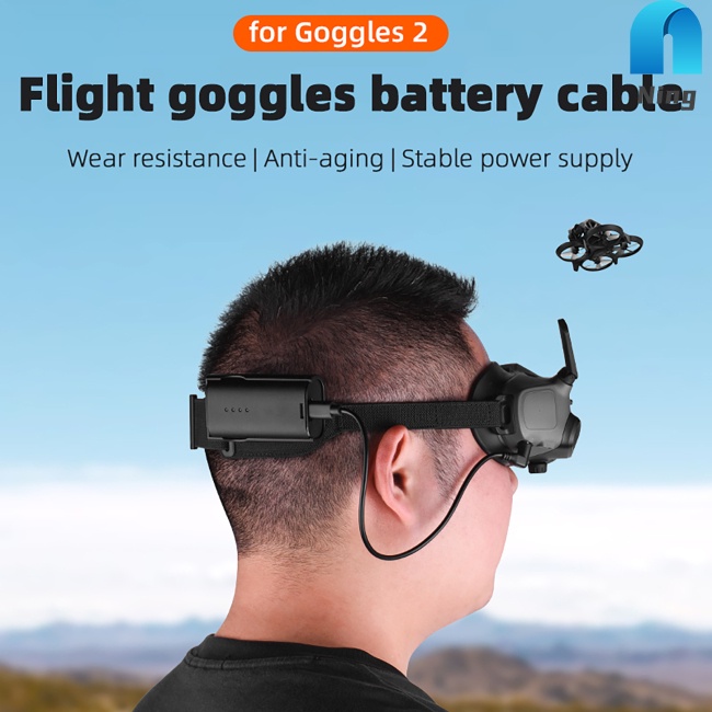 Dây Cáp Nguồn Pin Kèm Kẹp Phía Sau Cho Kính Bảo Hộ Dji Avata Goggles 2