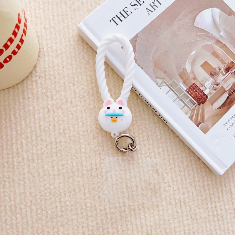 Dây Đeo Điện Thoại Bằng Silicon Họa Tiết Hoạt Hình Dễ Thương