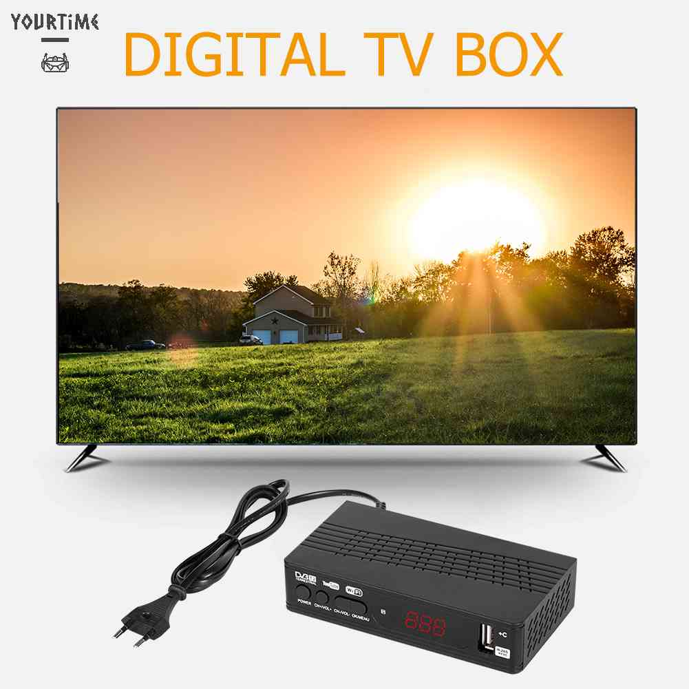Đầu TV Box Kỹ ThuậT Số 1080P DVB-T2 H.265 IPTV ChấT LượNg Cao KèM Phụ KiệN