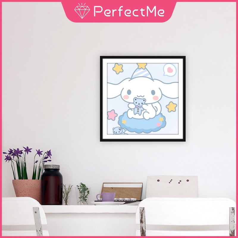 SANRIO Bộ Tranh Đính Đá 5D Tự Làm 30x30CM Hình Công Chúa Hoạt Hình