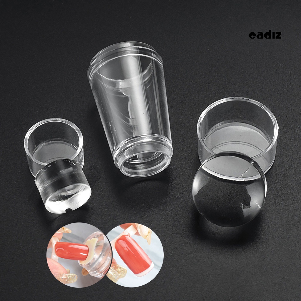 1 Bộ Dụng Cụ In Hình Móng Tay Hai Đầu Trong Suốt Thân Thiện Với Môi Trường