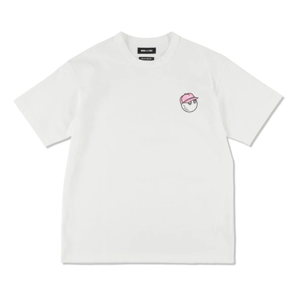 Áo Thun Đánh Golf Malbon Cổ Tròn Ngắn Tay Dáng Rộng In Chữ Sau Lưng Thời Trang Cho Nam Và Nữ