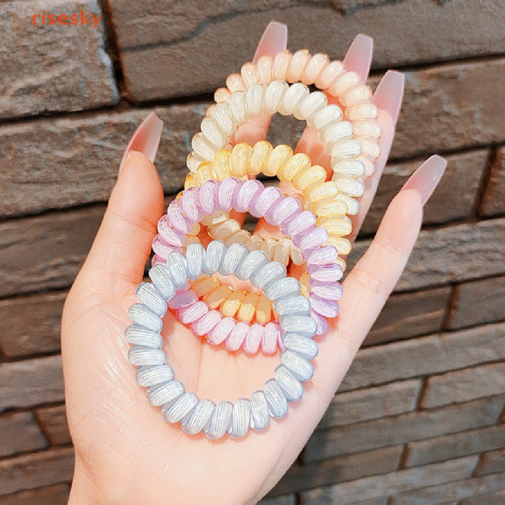 Dây Buộc Tóc Màu Thạch Trong Suốt Phong Cách Hàn Quốc Cho Nữ