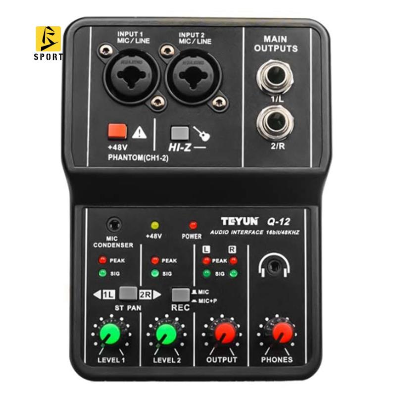 Bảng Mạch Âm Thanh TEYUN Q-12 Giao Diện 4 Kênh 48V Chuyên Dụng Cho Máy Tính Thẻ