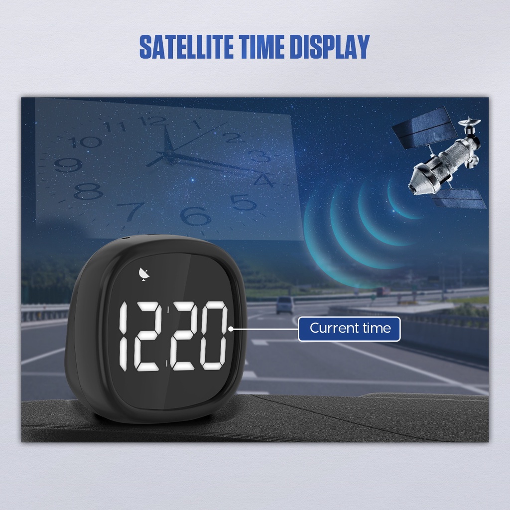 Tốc kế kỹ thuật số AUTOOL M30 báo động quá tốc độ có màn hình gắn phía trên GPS OBD mini cho ô tô