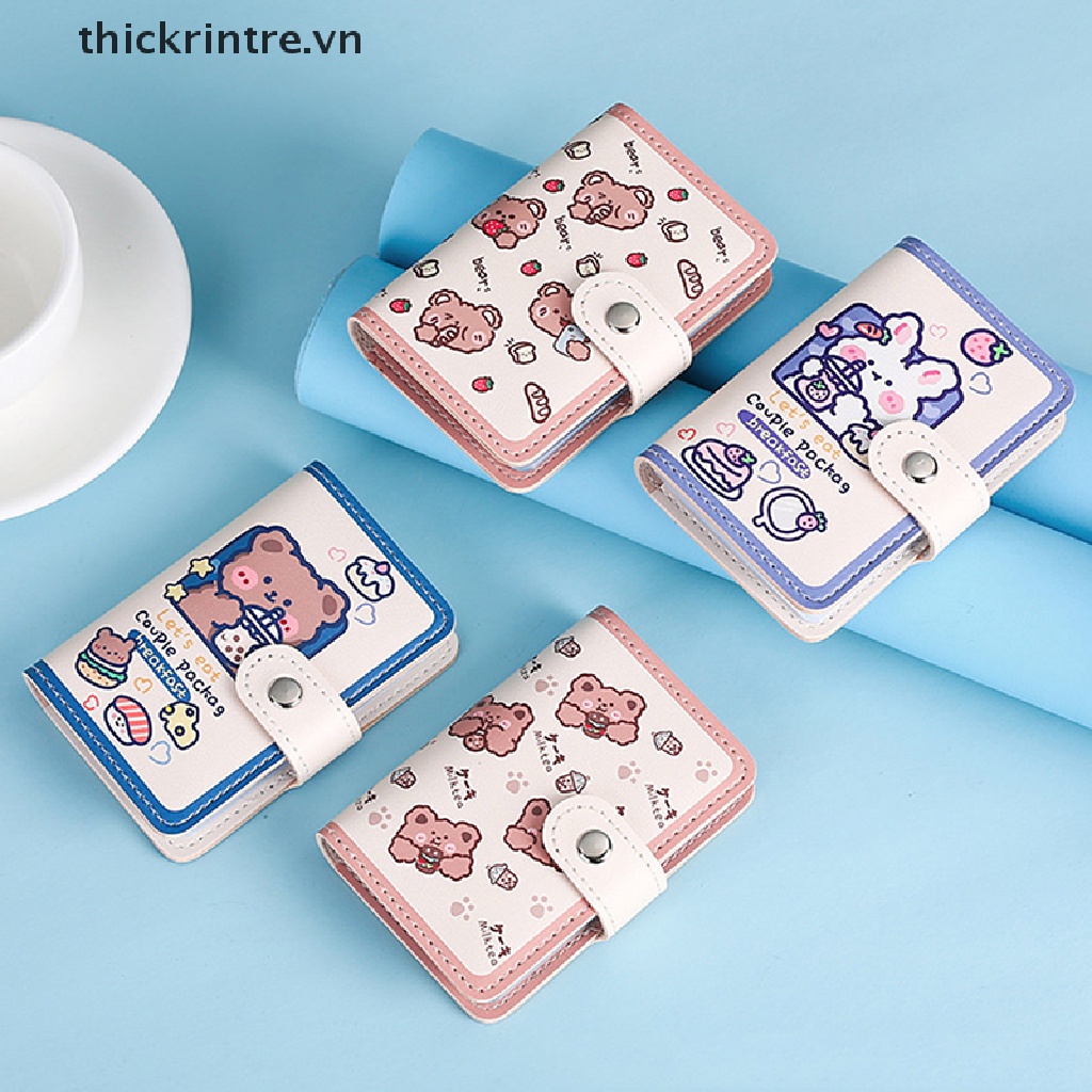 Ví Da PU Đựng Hộ Chiếu Và Thẻ ID Họa Tiết Hoạt Hình Dễ Thương Dành Cho Nữ