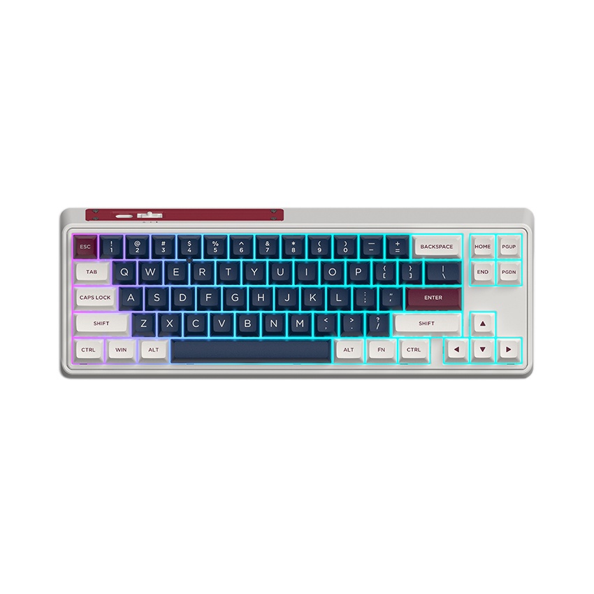 Bàn phím cơ chơi game không dây  FL-Esports CMK68SAM Metal Heart RGB 3 mode - 3 chế độ kết nối - Gateron cap switch