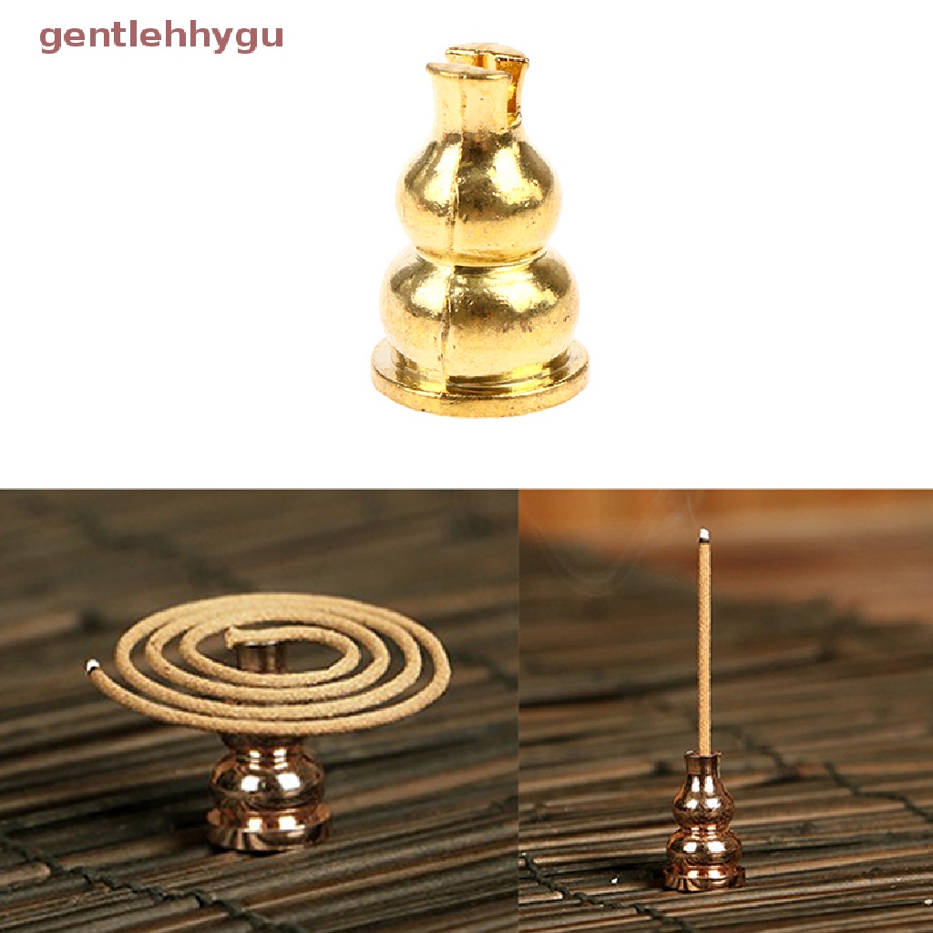 Gentgu Portable Alloy Copper Incense Holder Fixed Incense Sticks Coil Burner Censer VN