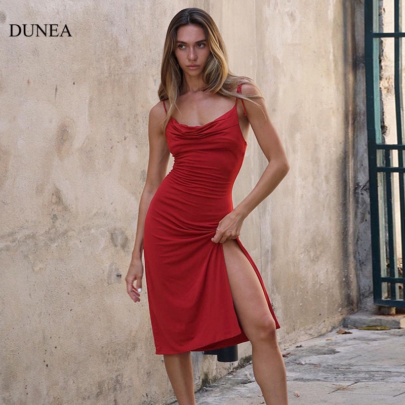 Đầm Midi Cột Dây Trễ Vai Gợi Cảm Hàng Mới Dành Cho Bạn Nữ