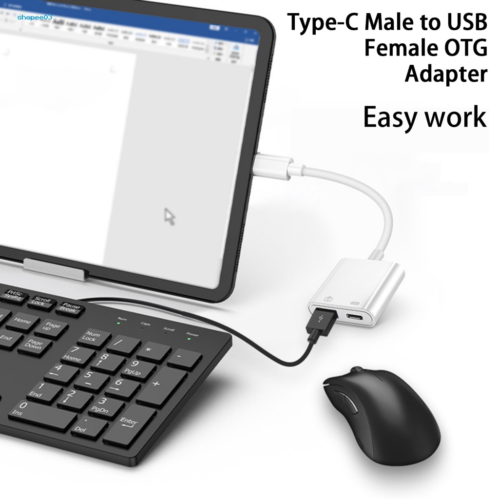 Đầu Chuyển Đổi OTG Type-C Sang USB Tiện Dụng Cho Văn Phòng