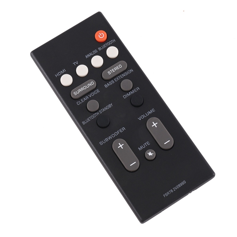Replacement Remote Control FSR78 ZV28960 for Yamaha YAS-106 YAS-207 ATS-1060 YAS-107 ATS-1070 Bluetooth Soundbar System