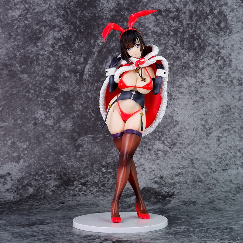 Christmas Bunny Mataro Pink Cat PVC 29CM Action Figure Toy Japanese sexy Girl Anime Statue Adul