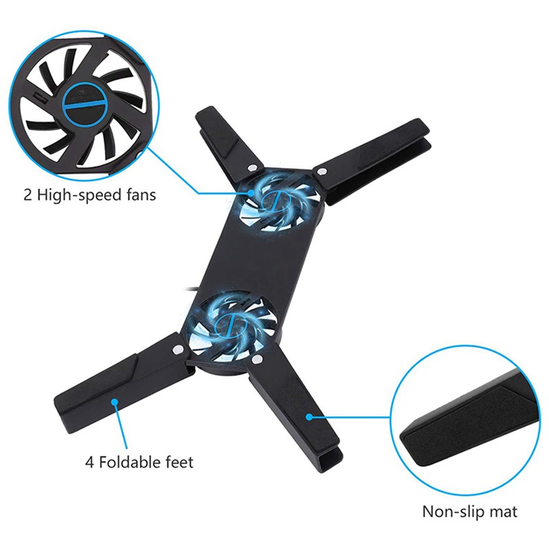 1 Bộ Chia Nhiều Cổng USB 2.0 3.0 Kèm 1 Quạt Tản Nhiệt Cho Laptop