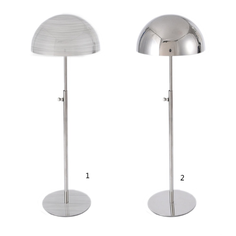 Giá Đỡ Trưng Bày Tóc Giả Hình Mái Vòm Bằng Kim Loại Có Thể Điều Chỉnh Chiều Cao