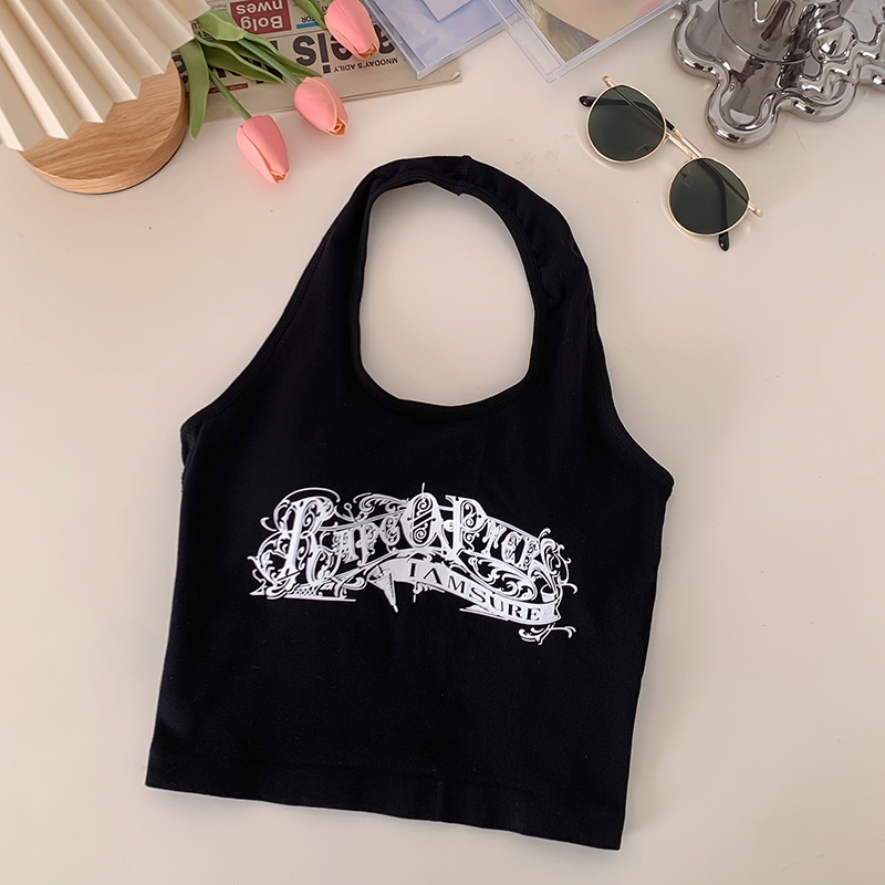 Áo Croptop Dệt Kim Hai Dây Hở Lưng Có Đệm Ngực Gợi Cảm Thời Trang Mùa Hè Cho Nữ