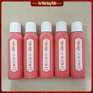 Mực màu chu sa 100g viết thư pháp