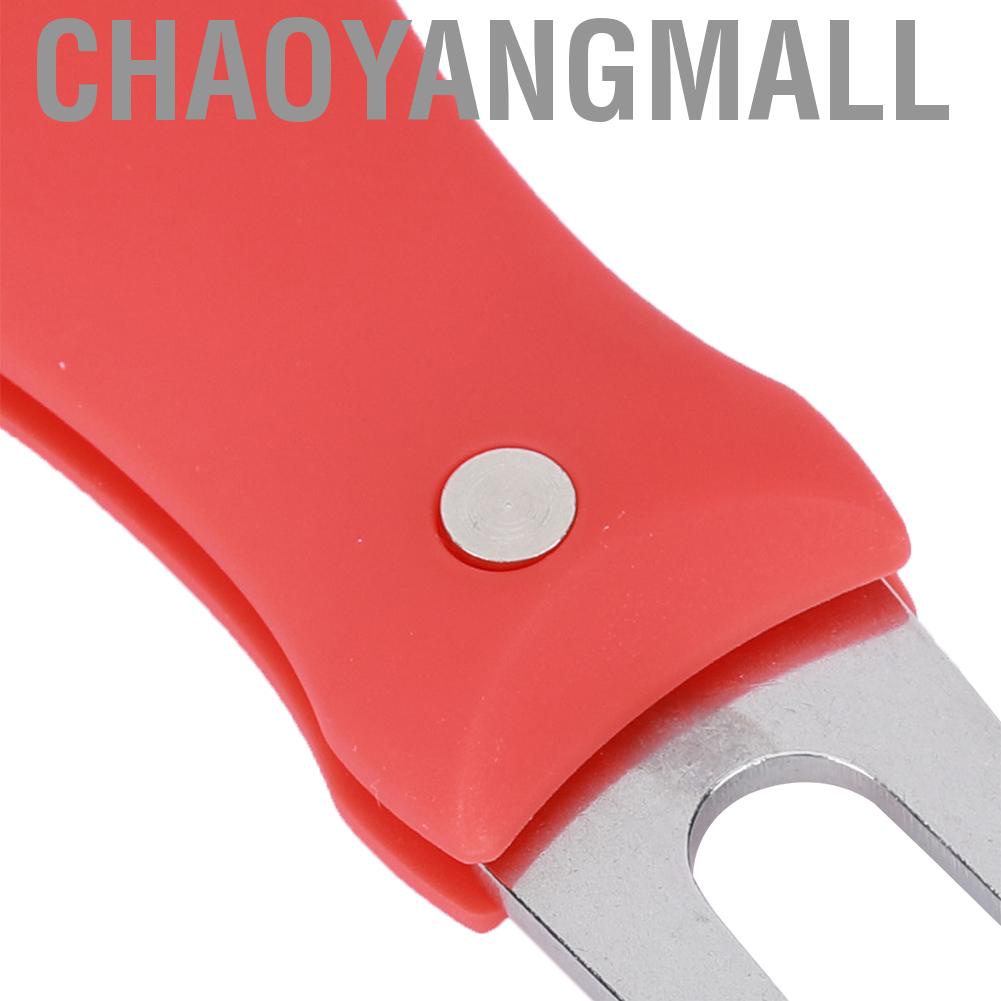 Chaoyangmall Portable Golf Green Divot Repair Tool Folding Ball Fork Lawn Repairing Golfer Practicing Accessory