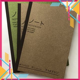 Vở khâu Takeyo- Tập takeyo kẻ ngang notebook giấy crab b5 -Freeship