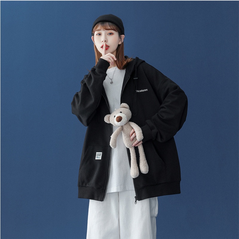 Hàng Có Sẵn Áo Hoodie Unisex Oversize Phong Cách Hàn Quốc