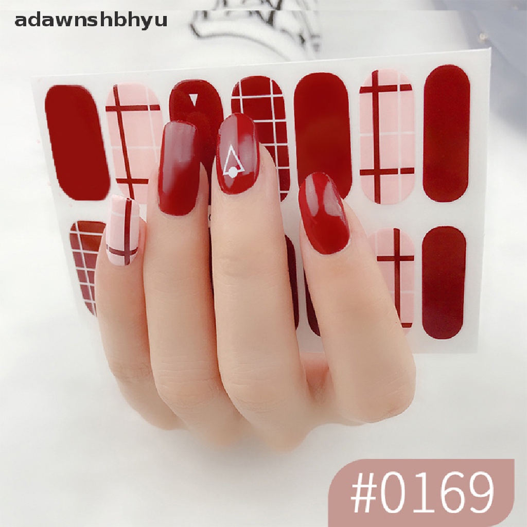 1 Tờ 14 Miếng Dán Móng Tay Tự Dính Tiện Dụng