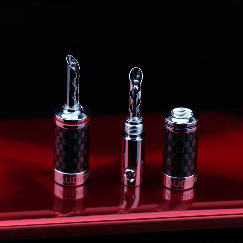 01 Jack Bắp Chuối Răng Cưa Mạ Rhorium AUDIOSOST- Hàng Cao Cấp