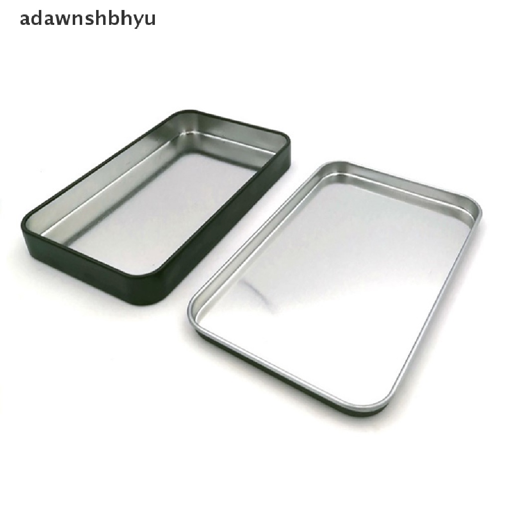 1 Hộp Thiếc Đựng Mỹ Phẩm adawnshbhyu Hình Chữ Nhật Chất Lượng Cao