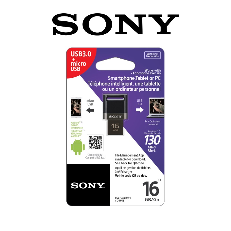 Thẻ nhớ USB SONY 16GB USM16SA3/B2 E chính hãng - Hàng phân phối bảo hành 12 tháng