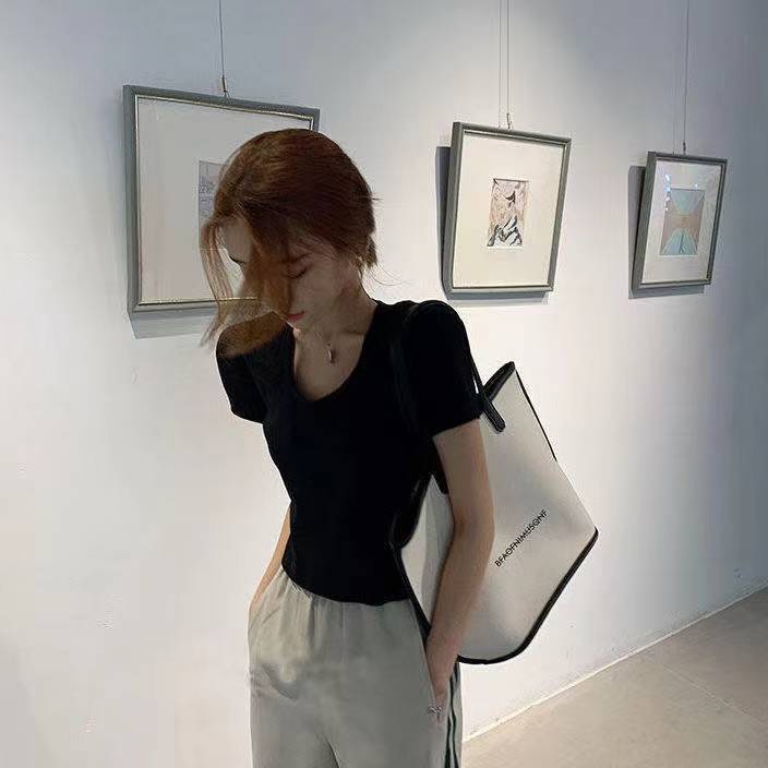 Túi Xách Canvas Sức Chứa Lớn Cao Cấp Thời Trang Dành Cho Nữ
