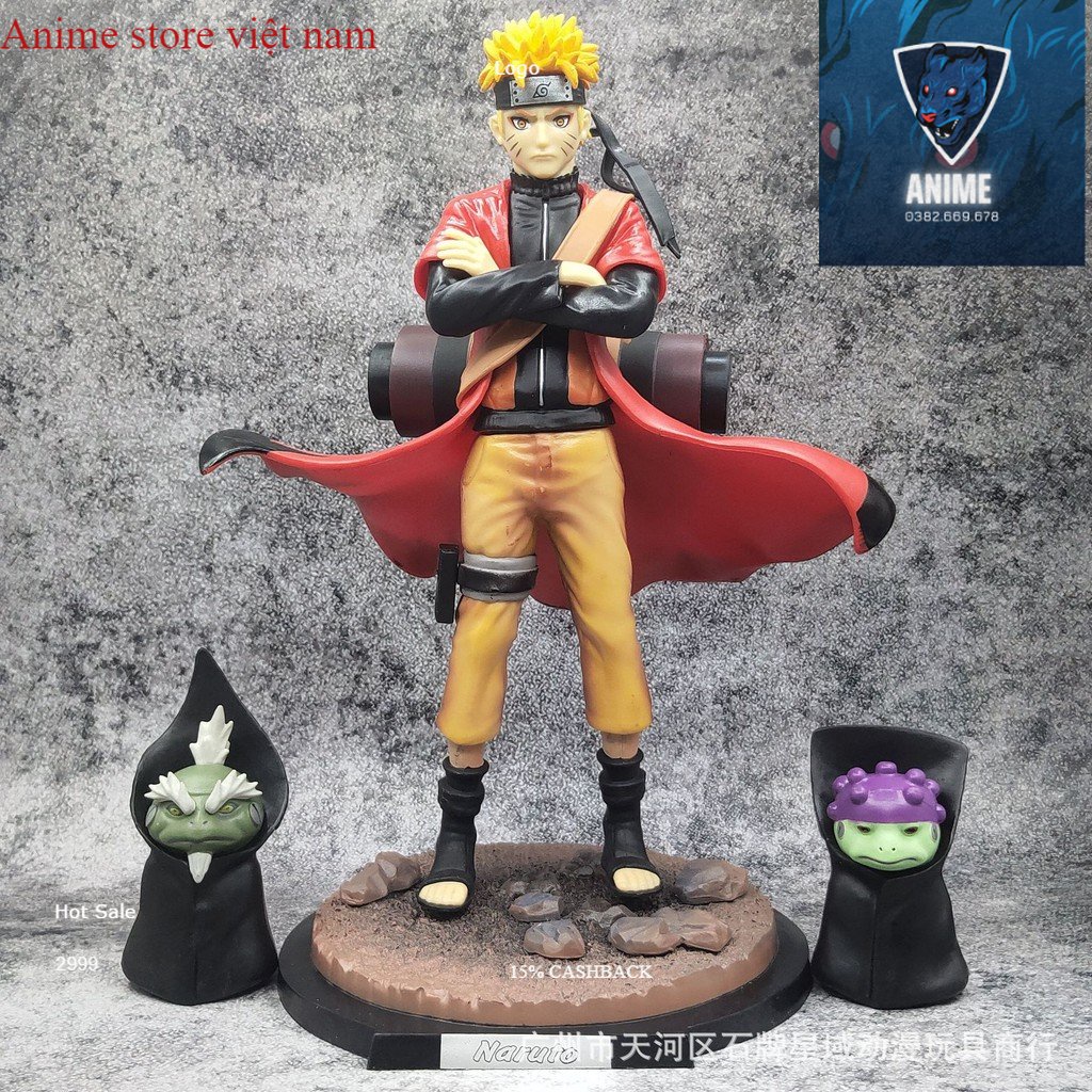 Uzumaki Naruto cao 30cm . Hokage Làng Lá - Tượng Figure Naruto