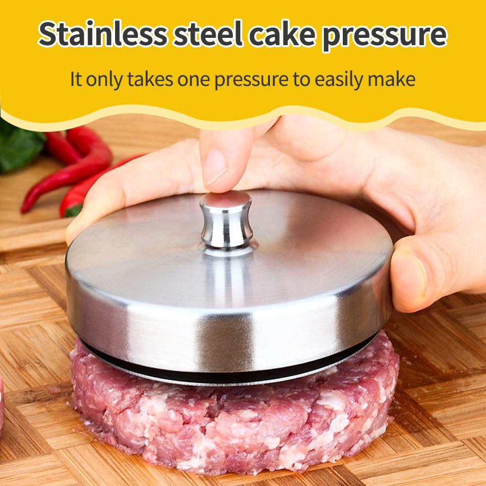 Khuôn Ép Nhân Bánh Hamburger Bằng Thép Không Gỉ Chống Dính