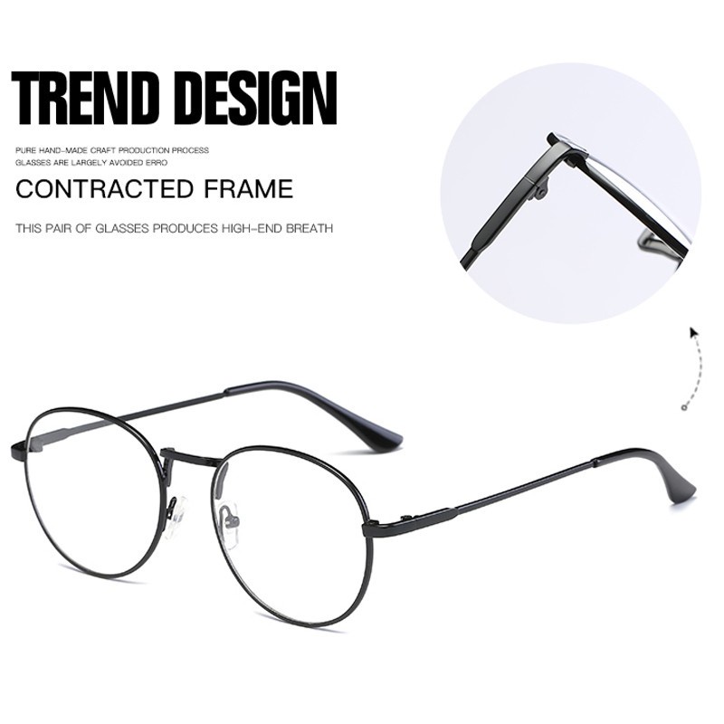 Kính Gọng Tròn Kim Loại Thời Trang