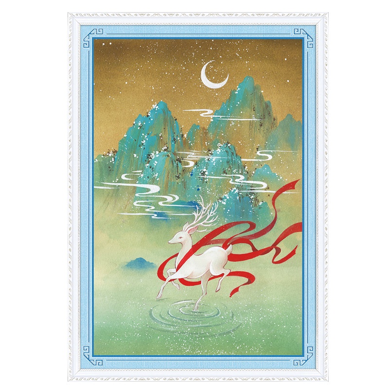 Bộ Tranh Thêu Chữ Thập diy 11ct Hình Núi Và Sông