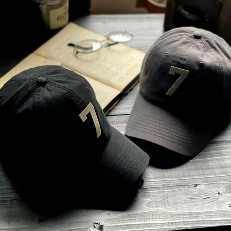 Mũ Lưỡi Trai ESSENTIALS  Vải Cotton Mềm Thêu Số 7 Thời Trang Cho Nam Và Nữ