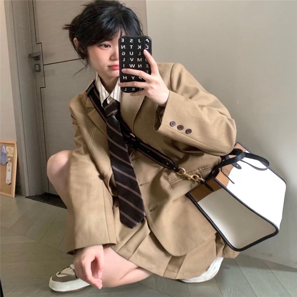 Cà Vạt Nơ Họa Tiết Sọc Caro Phong Cách Retro Thời Trang Cho Nam Nữ