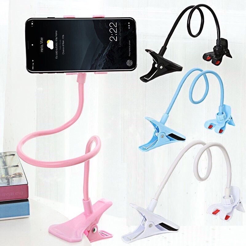 Giá đỡ kẹp đa năng điện thoại đt, ipad và màn hình laptop cho xe máy ô tô bluetooth kẹp đuôi khỉ xoay 360 độ dùng iphone