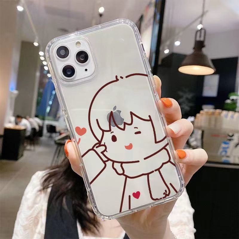 ✅Ốp Điện Thoại Mềm Trong Suốt Họa Tiết Đường Kẻ Xoắn Đơn Giản Cho iPhone 14 / 13 / 12 / 11promax 6s78plus xs / xrins