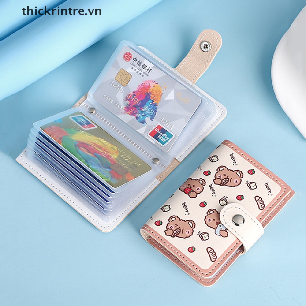Ví Da PU Đựng Hộ Chiếu Và Thẻ ID Họa Tiết Hoạt Hình Dễ Thương Dành Cho Nữ