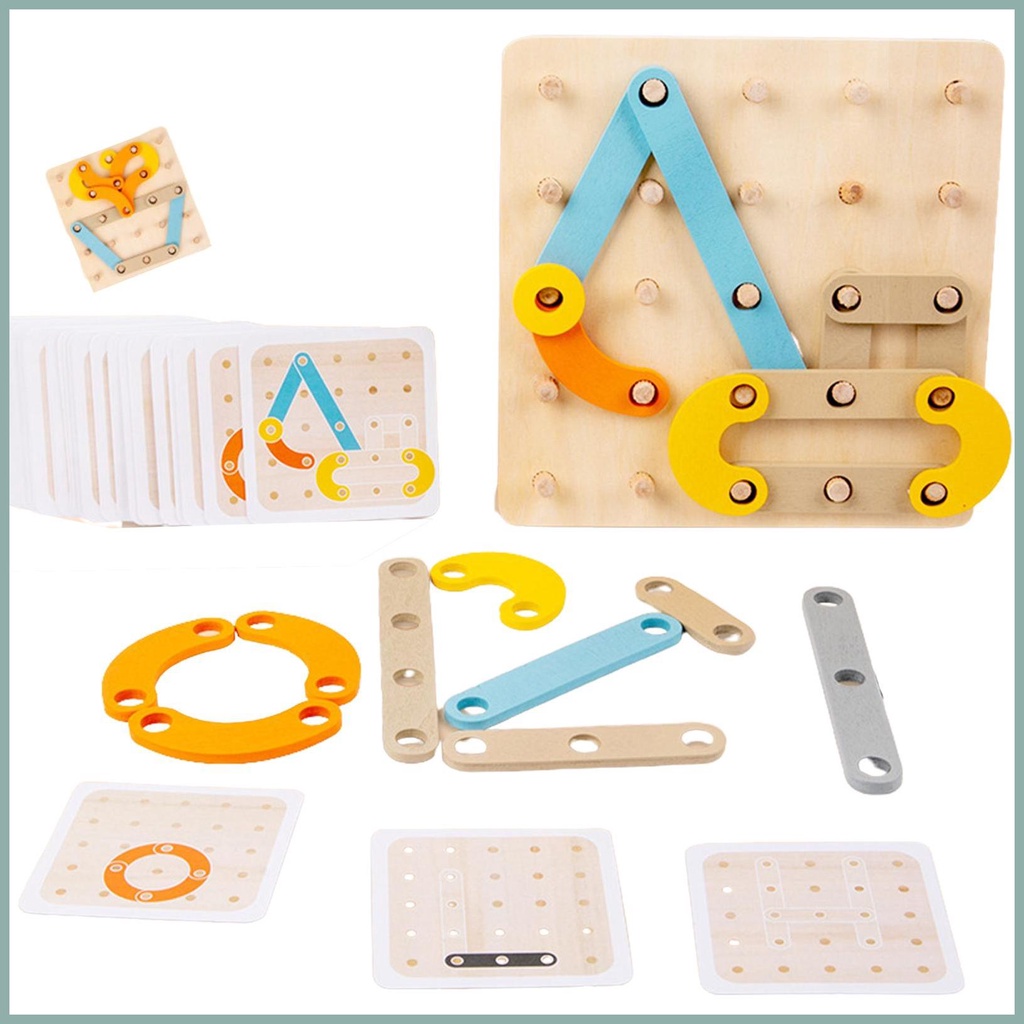 Bộ Đồ Chơi Xếp Hình Sáng Tạo Giáo Dục Theo Phương Pháp Montessori Cho Bé
