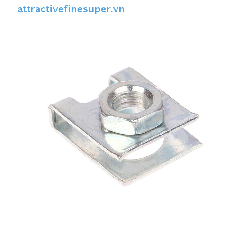 10 Ốc Vít 6mm Cố Định Biển Số Xe Hơi