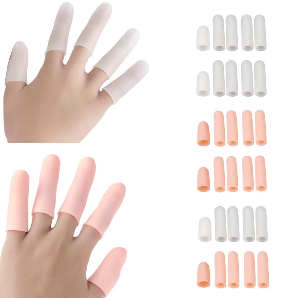 10Pcs Silicone Thumb Protector Splint Finger Sleeves Cover