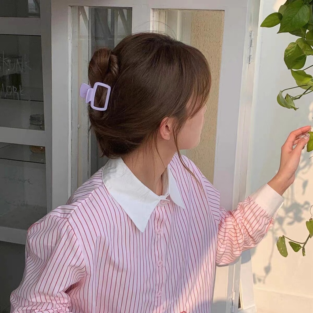 Kẹp Tóc Hình Vuông Thiết Kế Đơn Giản Thời Trang Cho Nữ